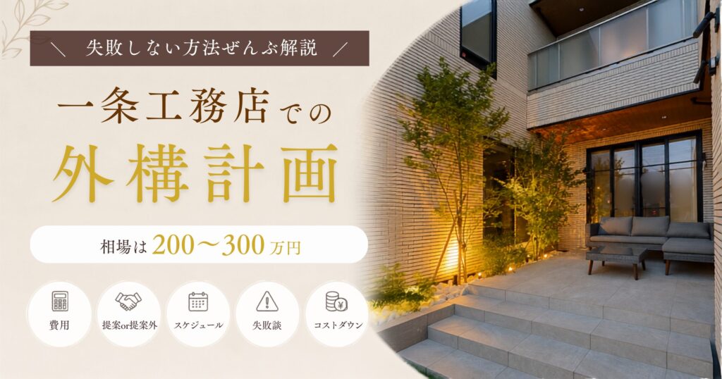 一条工務店での外構計画