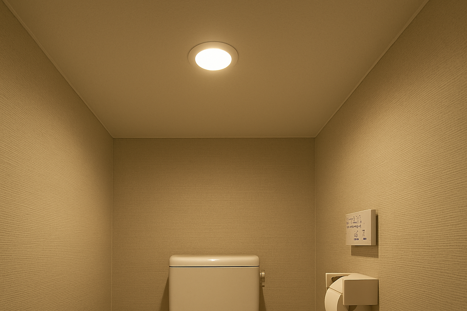トイレのダウンライト