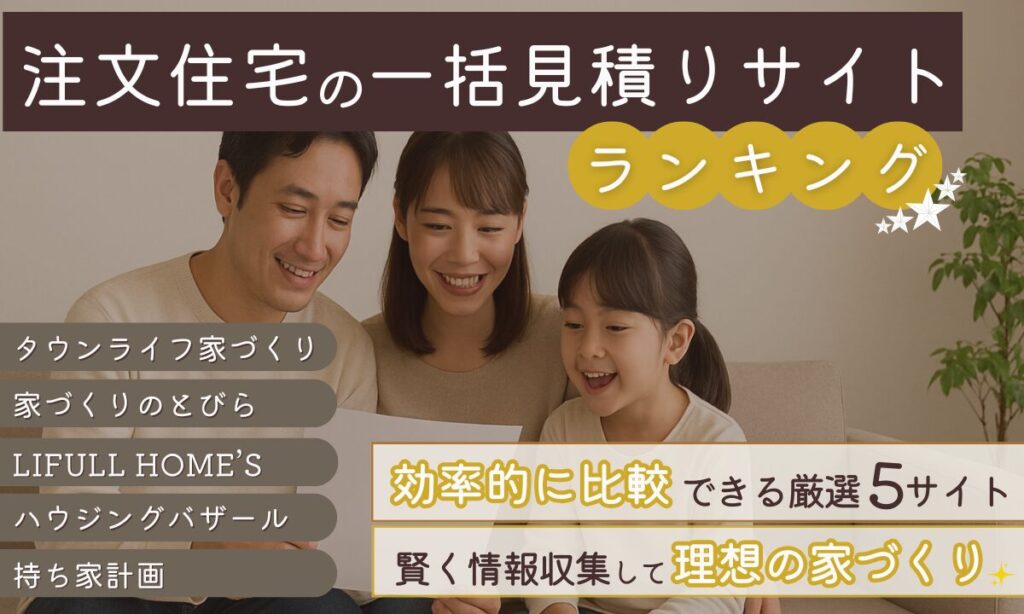 注文住宅の一括見積りランキング