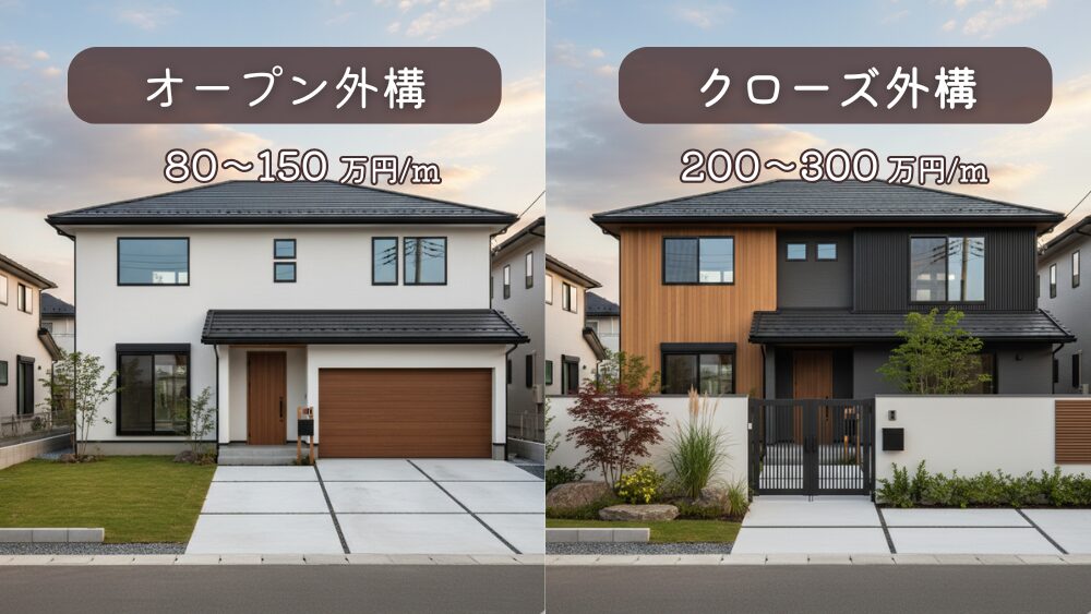 オープン外構とクローズ外構