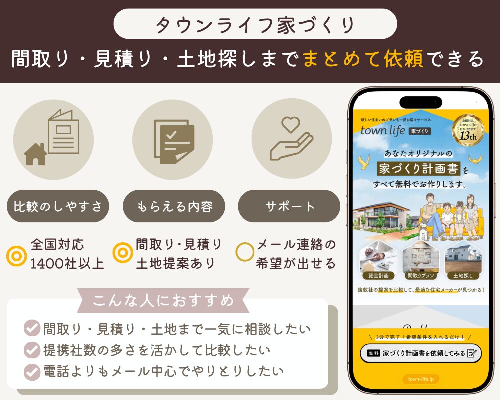 タウンライフ家づくりの特徴