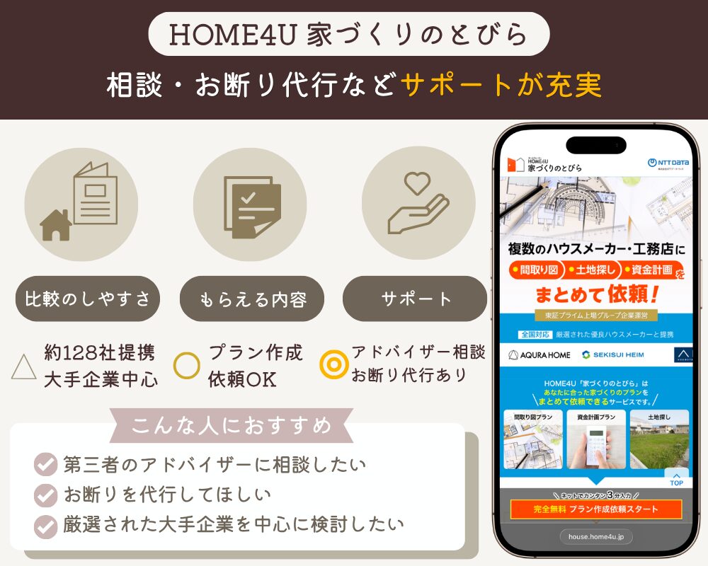 家づくりのとびらの特徴