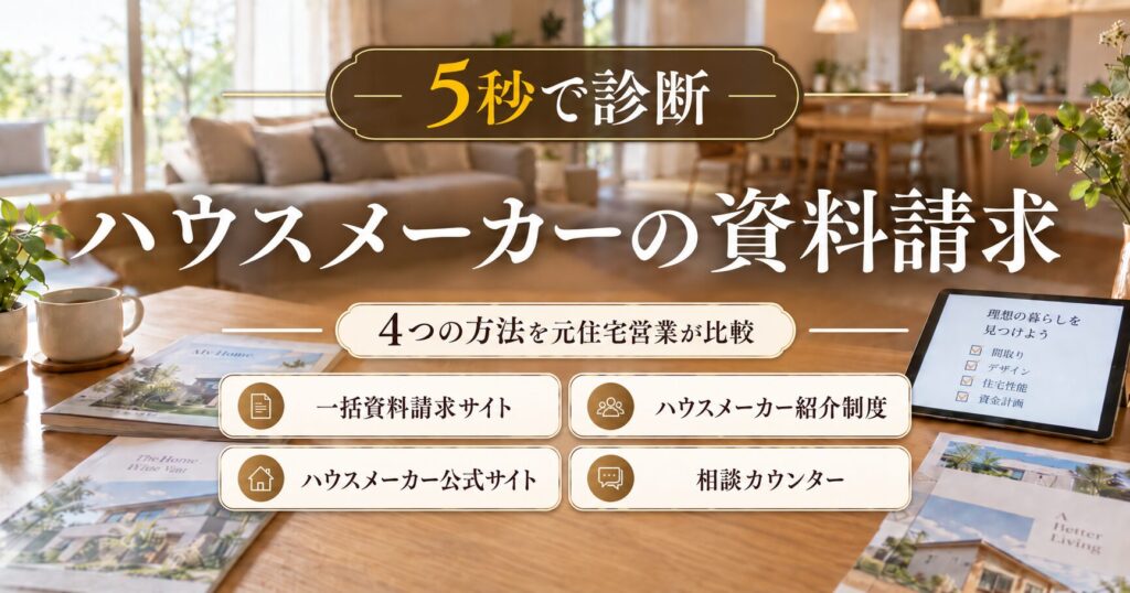 5秒で診断ハウスメーカーの資料請求
