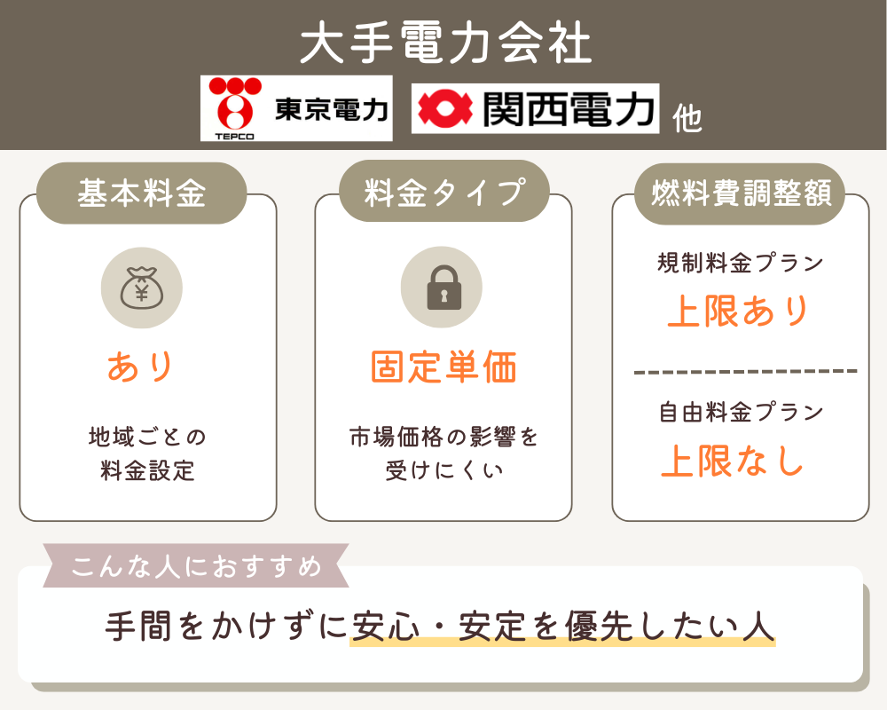 大手電力会社
