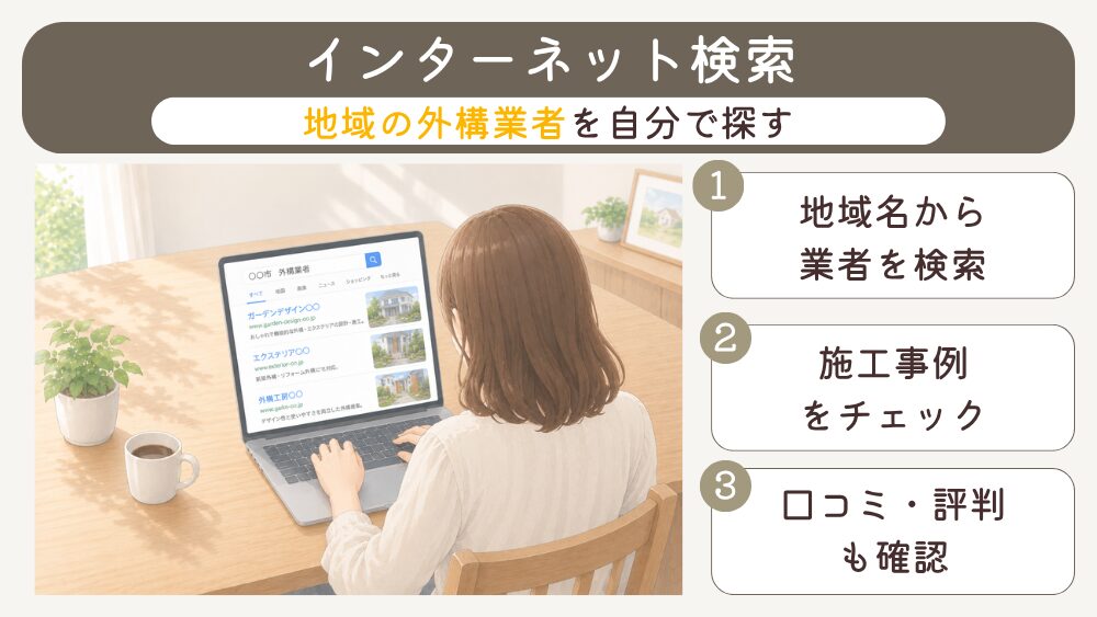 外構業者の探し方(インターネット検索)