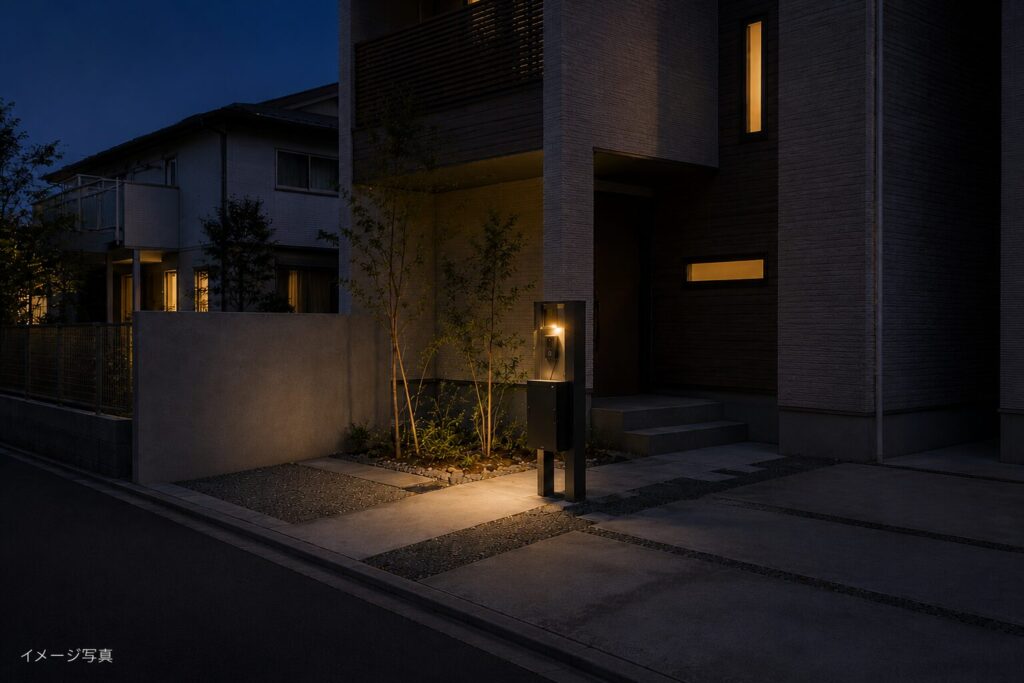 照明が少なくて夜暗い